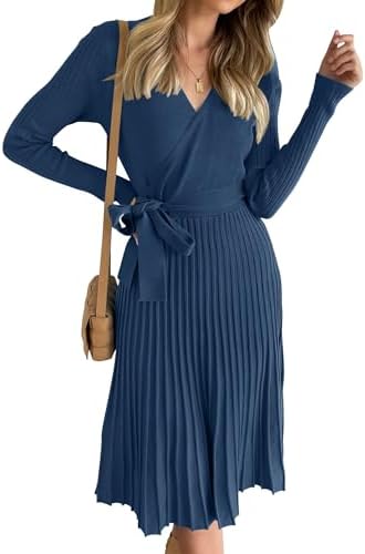 Long Sleeve Wrap Dress