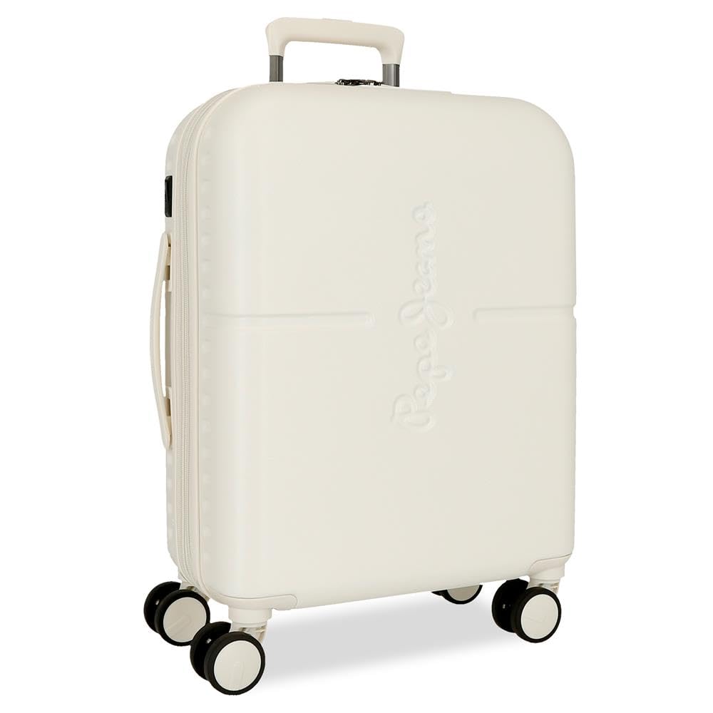 Pepe Jeans Highlight Beżowa walizka kabinowa 40 x 55 x 20 cm Sztywna 2,92 kg Zintegrowany zamek TSA ABS 2,92 kg 37 l Bagaż podręczny by Joumma Bags, beż, Talla única, walizka kabinowa