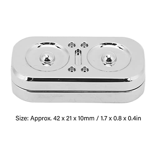 Owl Fidget Slider, Magnetic Lightweight Sensory Fidget Slider Toy Metal for ADD (Silver), Small - Image 3