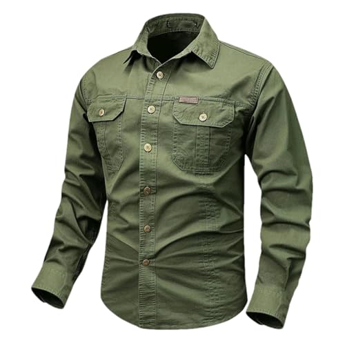 Chemise cargo décontractée pour homme idéale pour les balades d'automne