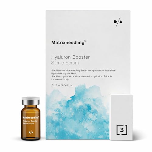 Matrixneedling Hyaluron Serum 3 5% 3 Fach Hyaluronsäure Booster Steriles Microneedling Serum für Dermapen & Dermaroller Hochkonzentriertes Hyaluron Serum gegen Falten Narben & Dehungsstreifen