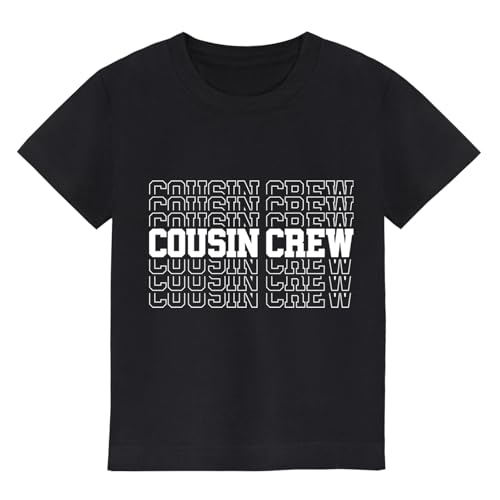 Cousin Crew Shirts for Kids (US, Age, 2 Years, 3 Years, Black White)