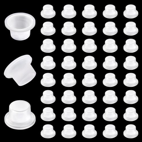 Lyeteung 40 Piezas 1/2 Pulgada Junta de Sellado a Prueba de Fugas, Juntas de Silicona Grifo, para Válvula Triangular de Grifo, Transparente