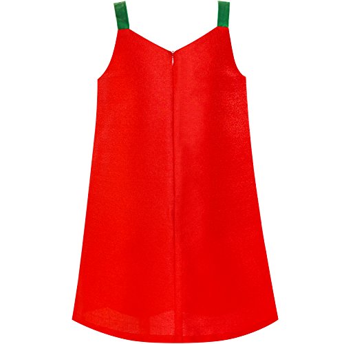 Sunny Fashion Girls Dress A-line Christmas Tree Xmas Sequin Sparkling Party2