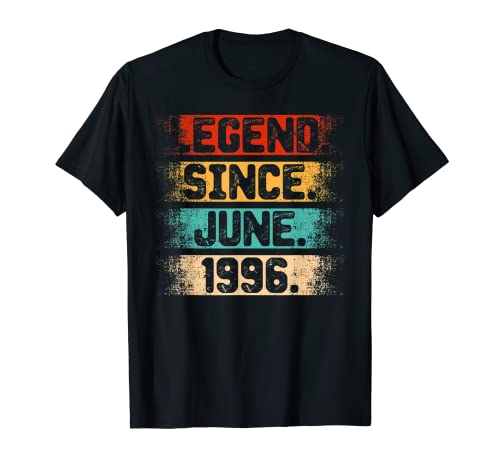 Legend Since June 1996 26th Birthday 26 Years Old Vintage T-Shirt