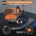 Neoteck Upgraded Digital Turntable Stylus Force Scale Gauge 0.01g/5.00g with Orange LCD Backlight and 5g Weight for Tonearm Phono Cartridge