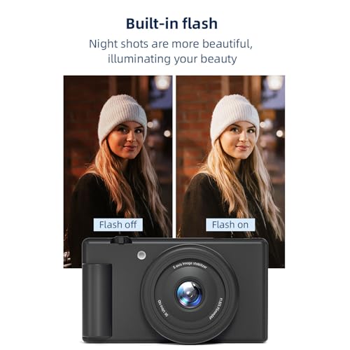 Caméra vlogging 5K 80MP avec stabilisation gyroscope 5 axes et WiFi - 7