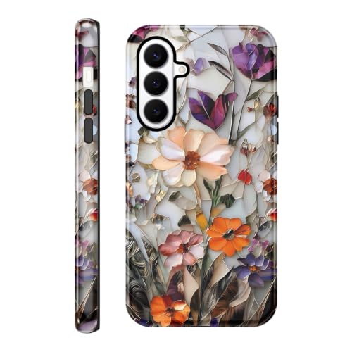 Coque Samsung Galaxy S26 antichoc en TPU évite les rayures motif floral