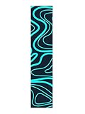 Arrow Wraps- Standard Diameter Topography Designs- Pack of 15-4,5,6, 7 Inch. (Black & Blue, 7 Inch)