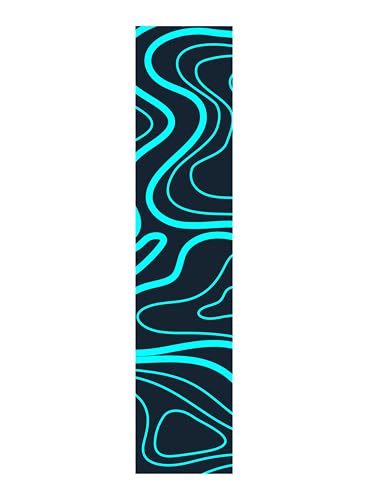 Arrow Wraps- Standard Diameter Topography Designs- Pack of 15-4,5,6, 7 Inch. (Black & Blue, 7 Inch)