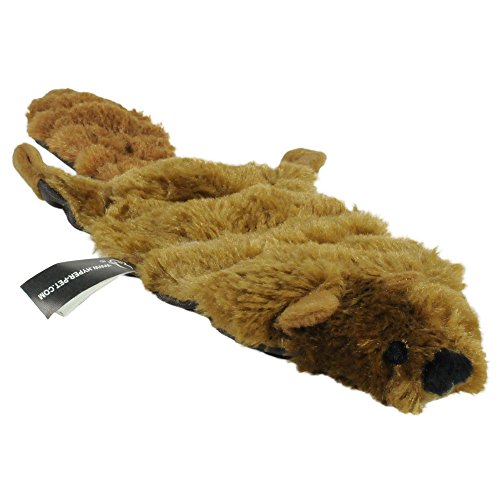 Hyper Pet Critter Skinz Beaver Super Squeaker Plush Dog Toy, Large #TOP2