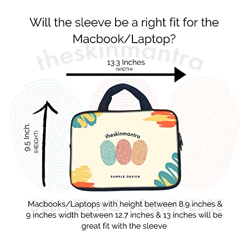 Image of Theskinmantra When Nothing Goes Right, Go Left Laptop Sleeve for 13 inch laptops