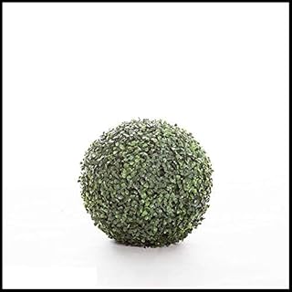 Windowbox 13 Inch Diameter Artificial Boxwood Sphere, Outdoor Rated