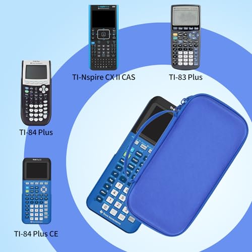 Peyyargo Storage Case Compatible with Texas Ti-84 Plus CE/TI-84 Plus/TI-Nspire CX II CAS/TI-Nspire CX II/TI-83 Plus/TI-89 Titanium/TI-85/TI-86 Calculator (Sky Blue) - Thumbnail 3