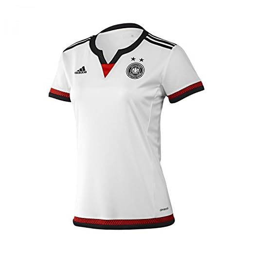 adidas Spieler-heim Deutschland Replica - Camiseta de equipación de fútbol para Mujer, Color Blanco, Talla M