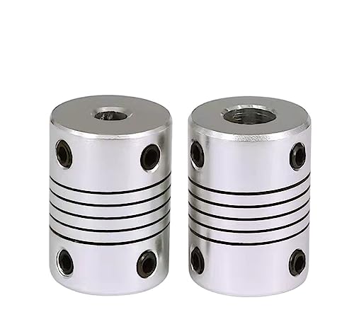 Rigid Coupling,Stainless Steel Rigid Coupling 1pcs D19L25 Shaft Coupling Aluminium Flexible CNC Stepper Motor Coupler Encoders Engraving Machine(5x8)