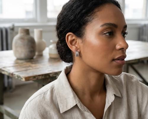 Boucles d'oreilles clip demi-créoles tressées : le cadeau idéal sans perçage - 3