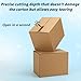 EdenseeLake 8x6x6 inches Self-Sealing Shipping Boxes, Corrugated Cardboard with Easy Open Pull-Tab for Packing, Moving, Mailing, 25 Packs