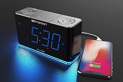 image for Emerson CKS1507 Smartset Radio Alarm Clock, 1.4