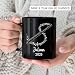 BigTees Personalized Flute Black Mug with Name & Year, Flute Player Ceramic Cup Gift for Christmas Birthday, Customized Flutist Coffee Mug 11oz or 15oz, Musical Instrument Cup for Dad Mom Musician