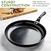 Ecolution Artistry Nonstick Frying Pan, Easy To Clean, Comfortable Handle, Even Heating, Dishwasher Safe Pots and Pans, 12.5-Inch, Black