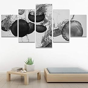 SIGNWIN 5 Panel Canvas Wall Art Light Float...