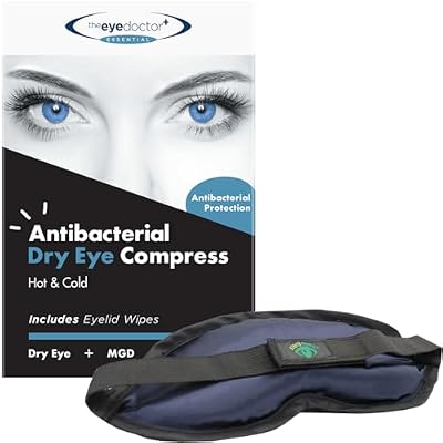 The Eye Doctor Hot Compress for Eye - Helps Dry Eye &amp; Blepharitis - Reusable Eye Mask - Heated Eye Mask for Dry Eyes - Warm Compress for Dry Eyes - Heated Eye Mask for Stye