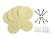 Produktbild WENKO 17380100 Spezialschrauben und Pads Super-Loc - Befestigen ohne Bohren, 24er Set für Spezialbefestigungen