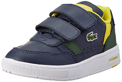 Lacoste Jungen Unisex Kinder T-Clip 222 1 Sui Sneaker, NVY Grn, 19.5 EU