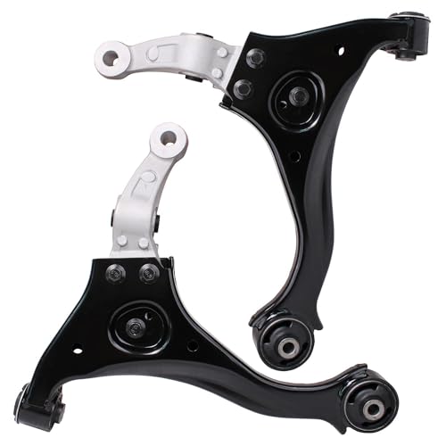 Image of Detroit Axle - 10pc Front End Suspension Kit for Hyundai Sonata 2006 2007 2008, 2 Lower Control Arms 2 Lower Ball Joints 4 Inner & Outer Tie Rod End Links 2 Boots Replacement