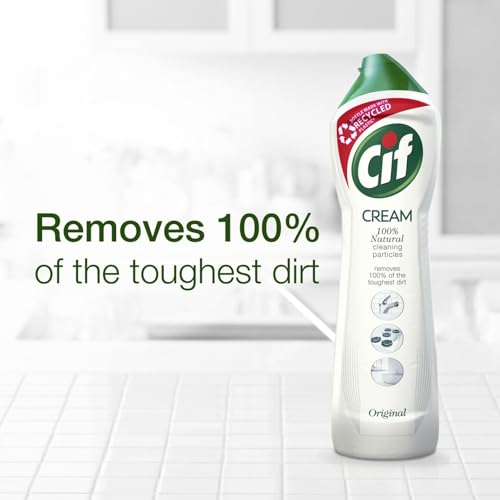 Image of Cif Original Cream Multipurpose Surface Cleaner enriched with a fresh, ocean scent made cleaning particle Pack of 3