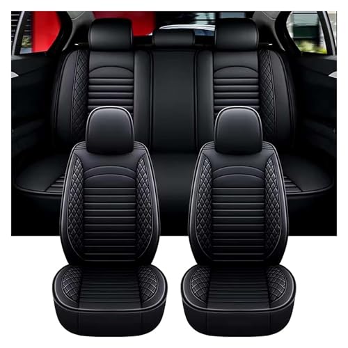 Housse siege voiture pour Honda Jazz de 2005 à 2025 en cuir de première noir