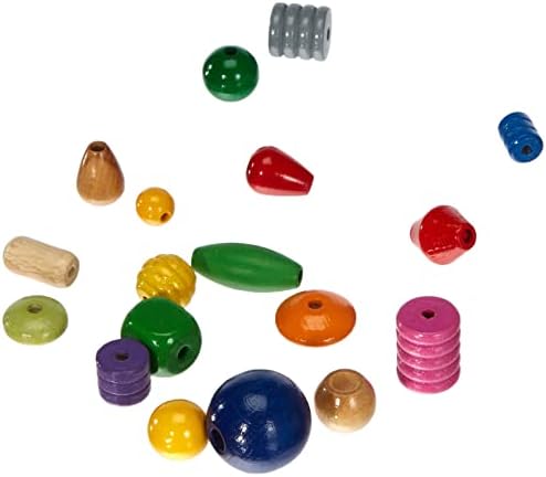 300 Bunte Holzperlen 12 Mm - Naturholz Für DIY Schmuck & Basteln
