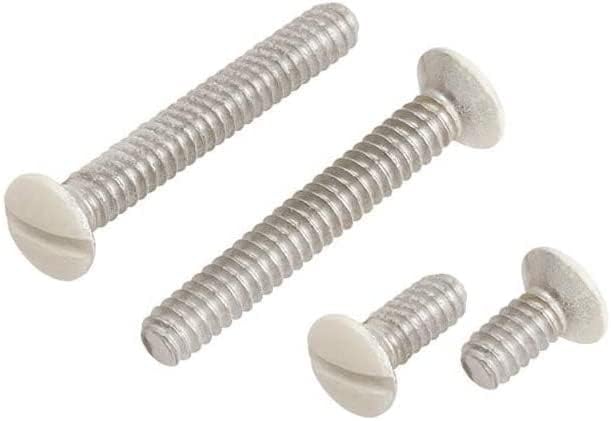 Low Voltage Single 1-Gang Cable Pass Through Wall Plate - White (20 Pack)