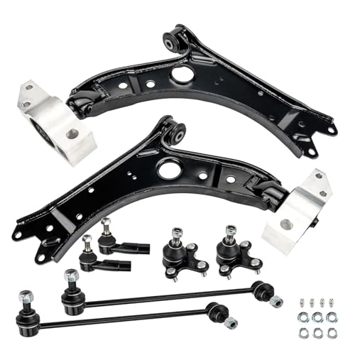 Torchbeam Front Driver Side Lower Stamped Steel Control Arm Front Passenger Side Lower Stamped St For 2006-2014 Jetta/GTI/Rabbit 2010-2014 Golf 2007-2016 Eos 2006-2013 A3/A3 Quattro 2008 R32 8PSC by Torchbeam - Used condition - Image 8