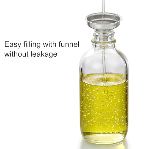 image for AOZITA 4 Pack, 4 oz Dropper Bottles with 1 Funnel & 4 Labels - Essenti