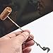 Mingchen 1 Pc Feather Carving Shape Cigar Draw Enhancer Tool, Gold Spiral Ventilation Needle Cigar Pick Tool Accessories, Metal Copper Retro Hairpin