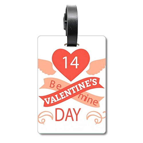 Étiquette de valise rouge Saint-Valentin, cadeau idéal de croisière