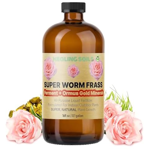 I Am Joy co. Superworm Frass Liquid Fermented Fertilizer with Ormus Gold Minerals | Concentrated Soil Nutrients for Indoor/Outdoor Plants | Organic Worm Tea Concentrate and Compost and Bokashi Boost Cover