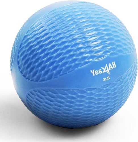 Image of Yes4All Weighted Toning Balls for Exercise, Soft Medicine Balls for Exercise, Pilates, Yoga, Balance, Flexibility, 2-10lbs