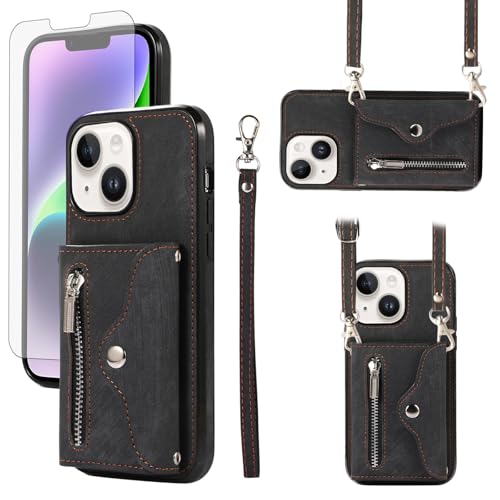 Housse iPhone 15 Plus avec bande et porte-cartes pour vos sorties citadines
