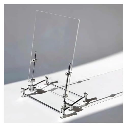 Tableau effaçable à sec en acrylique transparent alternative au verre avec support