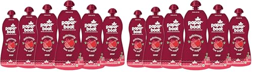 Image of Paper Boat Anar Fruit Juice, Deliciously Low Sugar Drink, No Added Preservatives and Colours 200ml (Pack of 12)