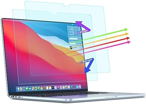 Anti Glare & Blue Light Screen Protector For MacBook Air 13 Inch M1 (2018-2020) - SGS Tested Eye Strain Reduction