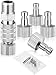 Hotop 5 Pcs Airbrush Quick Release Coupling Disconnect Adapter Kit, 1/8 Inch Female Connectors and Male Adapters Adjustment Control Valve Airbrush Accessories for Air Compressor