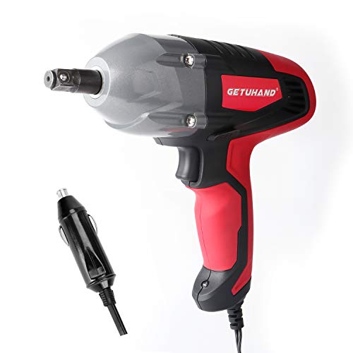 GETUHAND Electric Impact Wrench 1/2 Inch & 12 Volt 400N.M 300ft-lbs Max Torque with 1/2" Strong Square Drive, Portable Car Impact Wrench Kit with Sockets and Carry Case - Thumbnail 3