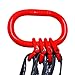 Kivomot Industrial-Grade 5 ft (1.5m) Polyester Lifting Sling – 8,800 lbs (4 Ton) Capacity, 4 Legs, 6:1 Safety Ratio, G80 Hooks – Heavy-Duty, Durable, and Safe for Rigging and Overhead Lifting