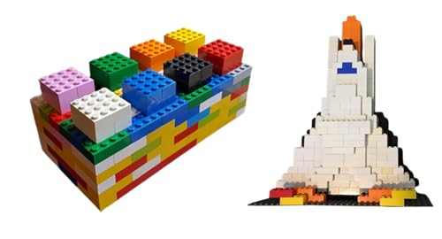 Image of 251 Pieces Classic Blocks for Kids Bricks 2X4-9 Colors, Building Blocks Creative Play Set for Ages 3 and Up, 100% Compatible with All Major Brick Brands,Building Blocks for All Ages