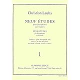 ウィットナーロバ : 9つの練習曲 第一巻 (サクソフォン、ピアノ) ルデュック出版