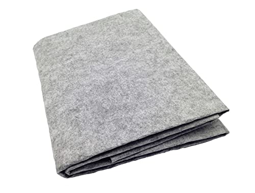 Image of Felt Cloth Grey, Stiff Hard, 44 x 36 inch | DIY Patchwork, Sewing, Crafting